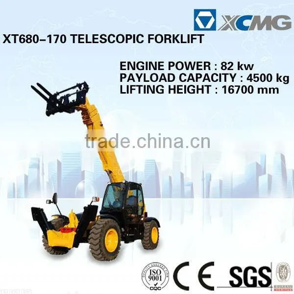 XCMG Telescopic Handlers for Sale XT680-170 (Rated Load: 4.5T, Lift Height:16.7m) photo-2