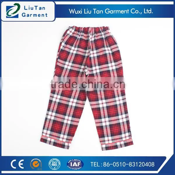 Fancy Red Plaid Children Cotton Sleepwear photo-6