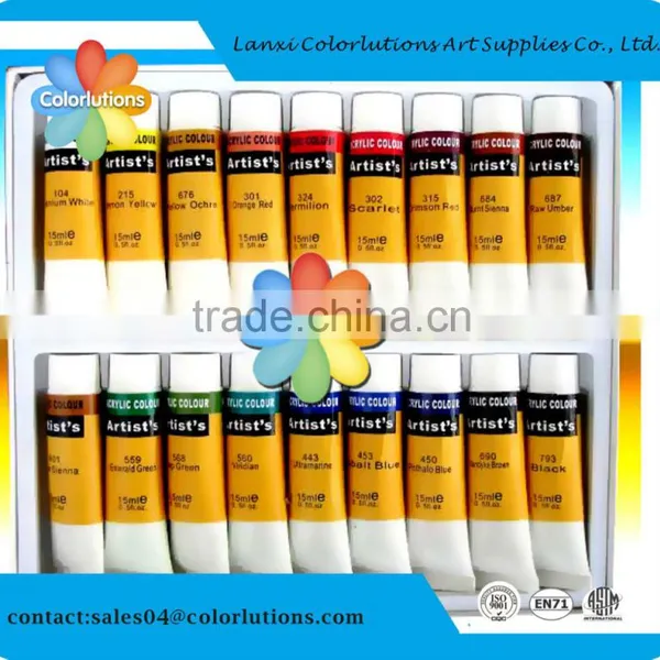 2015 Colorlutions Non Toxic Acrylic Color Paint on Wood or Stone Etc.