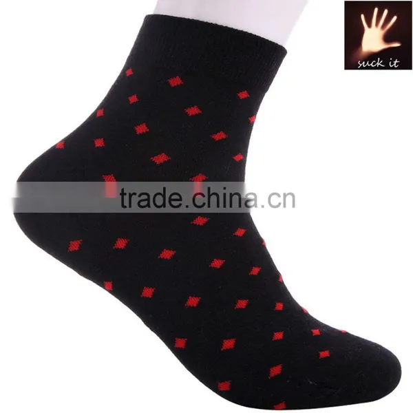 6 Colors Men's Dot Comfortable Soft Cotton Casual Dress Socks photo-6