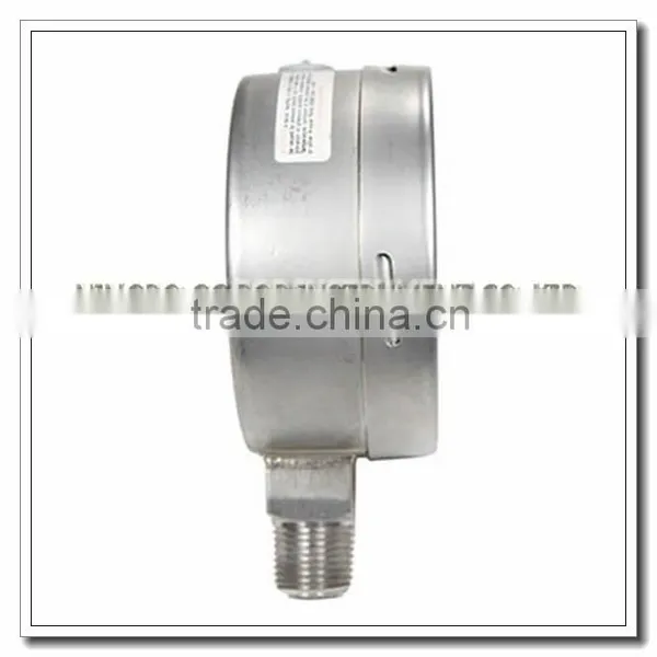 High Quality 4 Inch All Stainless Steel Oil Filled Manometer photo-3