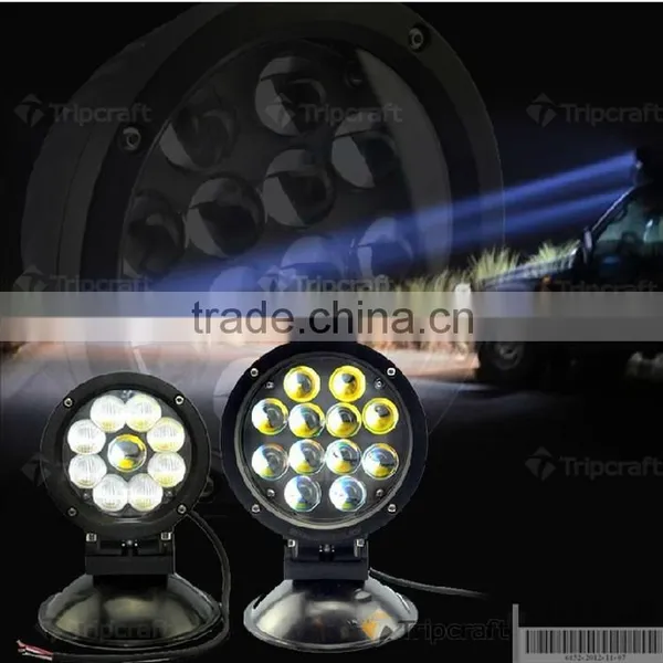 Round 45/60w Led Working Light Crome Front,auto Led Work Light,7 Inch 60W LED WORK LIGHT photo-3