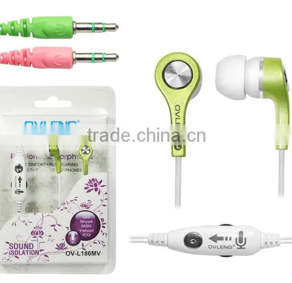 Ovleng Computer Earphones Double Jacks