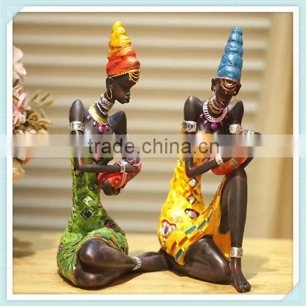 Polyresin African Mother Figurine Holy Family Figurine for Home Decoration photo-2