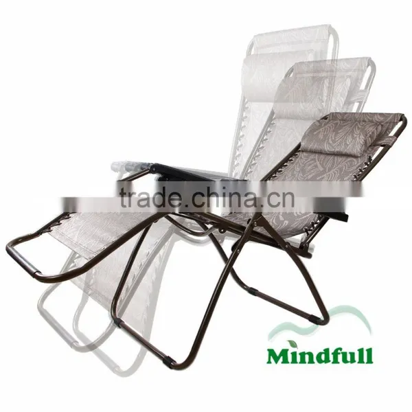 Outdoor Adjustable Zero Gravity Chair Portable Lounge Chair With Pillow photo-4