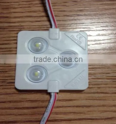 3 square led with lens 160 degree module for sign board