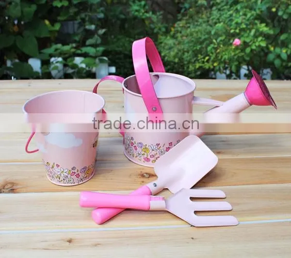 Small Galvanized Metal Watering Can for Kids photo-5