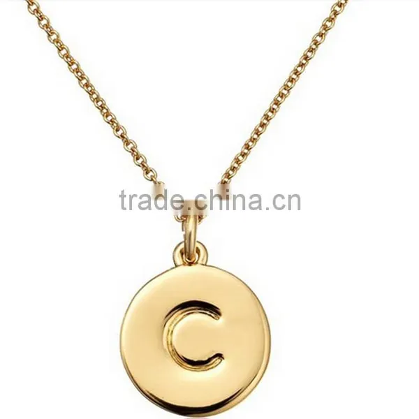 Unique Fashion Necklace Alphabet Pendant Designs /Letter Pendant/Silver Necklace photo-2