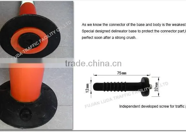 Unbreakable EVA Warning Post for Traffic Safety With Super Bright Reflective photo-6