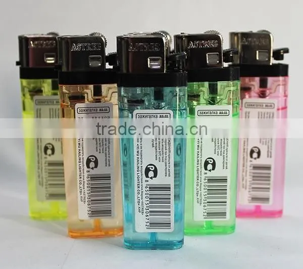 77mm Transparent 5 Colors Disposable Flint Lighter photo-4