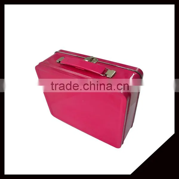 Wholesale Best Selling Rectangle Metal Lunch Container With Metal Buckle/Handles photo-2