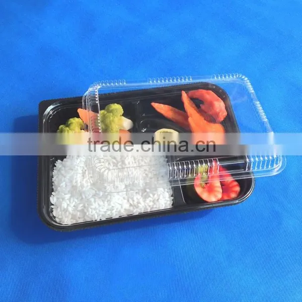 Plastic Disposable Lunch Box With Compartments photo-2