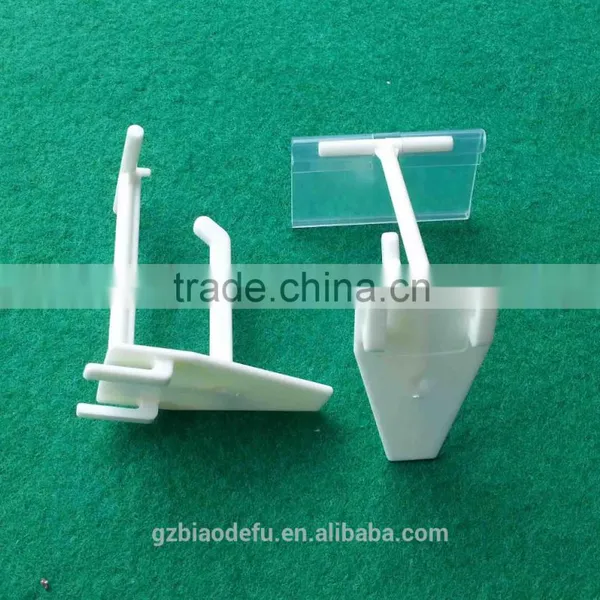 Supermarket Double Wire Plastic Hook With Price Tag photo-3