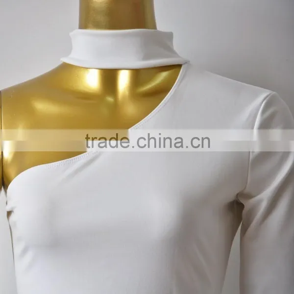 Wholesale One Shoulder Midi Sexy Ladies One Piece Dress Latest Neck Designs photo-5