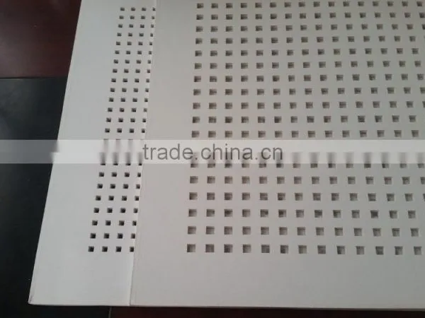Perforated Pvc Gypsum Ceiling Tiles / Punched Hole Pvc Gypsum Ceiling Tiles / Perforated Plasterboard Ceiling photo-6