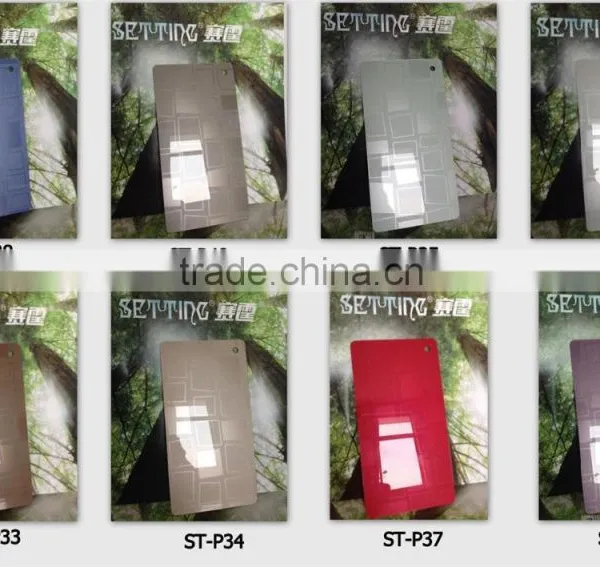 High Glossy Embossed Design Acrylic Sheet Laminated Mdf for Kitchen Cabinet Doors photo-5