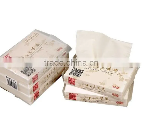 Tranlin Natural Unbleached Virgin Pulp Wheat Straw Facial Tissue photo-2