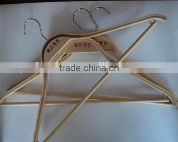 Environmental and Thick Reusable Bamboo Hangers for Clothes