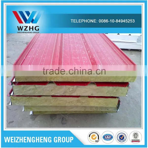 Best Selling Products Rockwool Roof Sandwich Rockwool Insulation Sandwich Panel photo-3