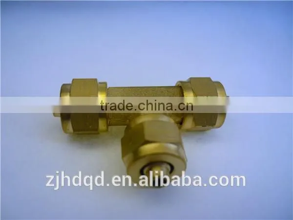High Quality Tee Three Ways Hose Quick Cross And Compression *6 *8 *10 photo-3