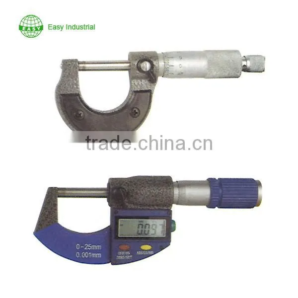 Carbon Steel Chrome Plated Outside Digital Micrometer