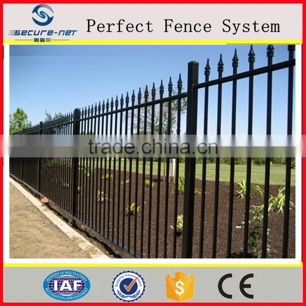 Hot Polular Perforated Steel Picket Security Fence Panel Wrought Iron Rigidit Panel photo-2