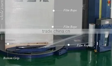 Good Price CE Fully Automatic Pallet Stretch Wrapping Machine With 300% Pre-stretch SIEMENS Control System Automatic Cutting photo-3