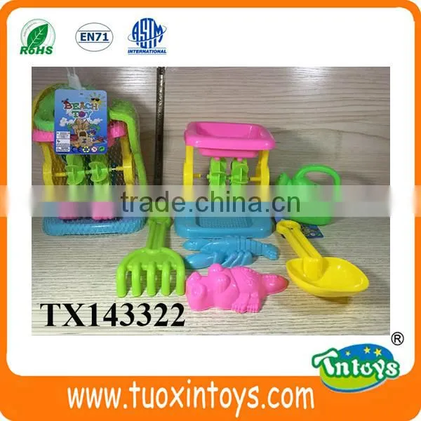 Plastic Sand Beach Water Wheel Play Set Game Toy 6pcs photo-3