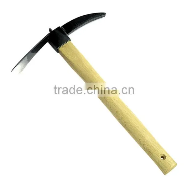 Carbon Steel 3 Prong Garden Hoe Types With Wooden Hoe Handle photo-4