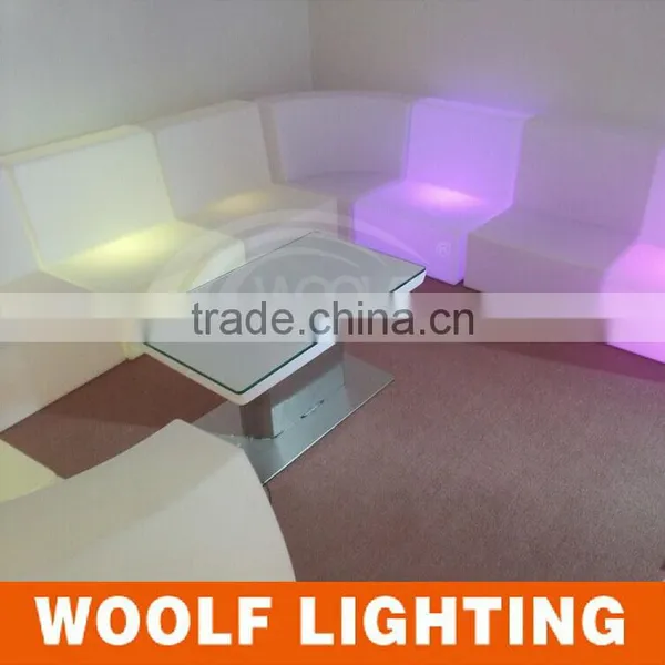 Hotel Leisure Modern Glow Light up LED Sofa photo-5