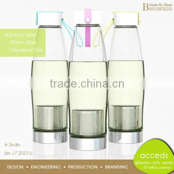 Pyrex Cheap Heat Resistant Sport Bottle / Glass Bottle photo-6