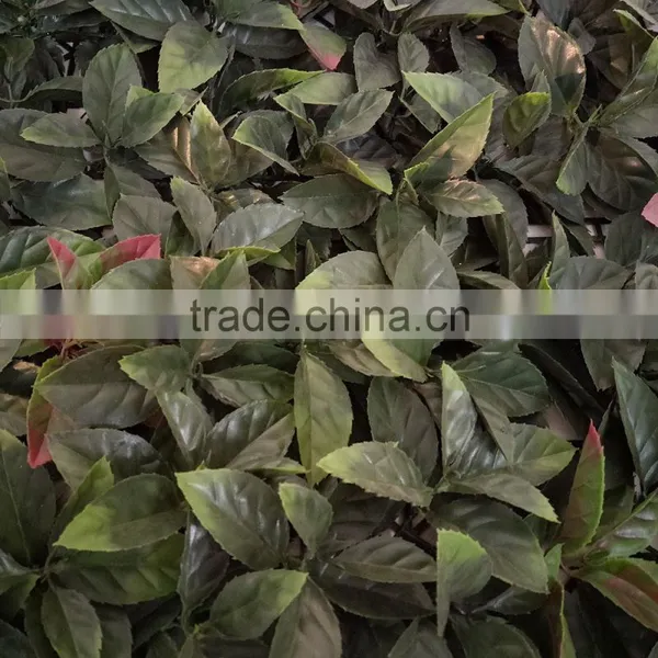 Decorative Orange Leaf Garden Artificial Grass Fence photo-4