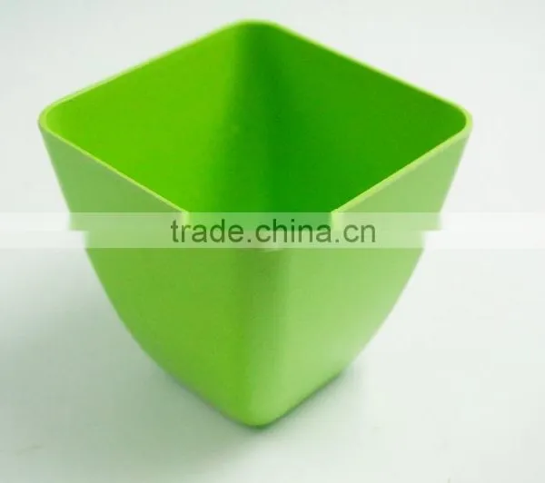 2016 Hot Selling Bio Eco Bamboo Fiber Square Flower Pot photo-2