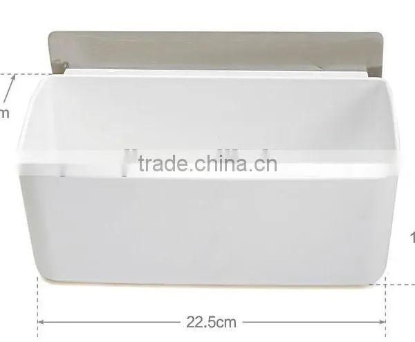 Wholesale Stock Multifunction Kitchen Bathroom No Mark Sticky 3 in 1 Plastic Storage Rack photo-3