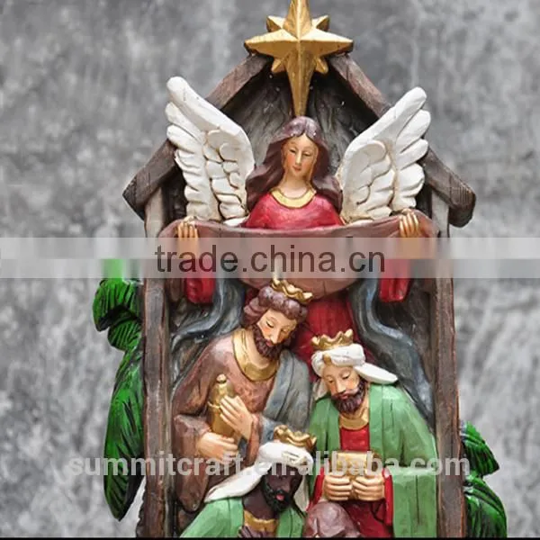 Christmas Manger Group Statues Souvenirs Catholic Religious Items photo-2