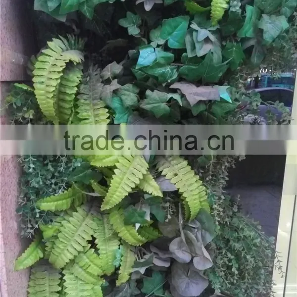 1mx1m New Hotel Decoration Artificial Fire Spring Green Grass Wall EDC1604 03Y08 photo-2