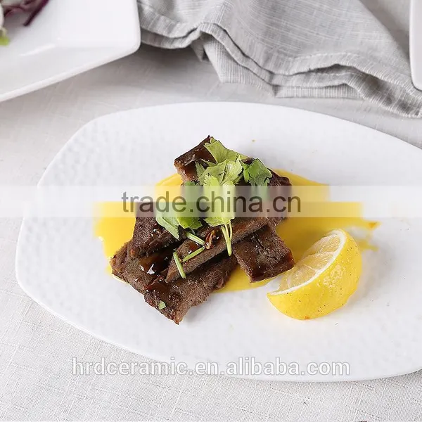 Hotel and Restaurant White Ceramic Plate Creative New Design Dinner Plates photo-5