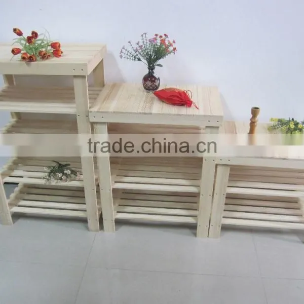 Decoration Hot Sale Wooden Flower Display Shelf photo-3