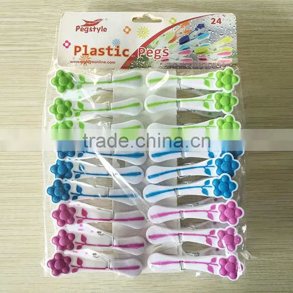 Plastic Soft Touch 20 Pcs Clothes Pins Pegs photo-3