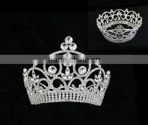 Big Pageant Rhinestone Hair Accessoreis Headwear Jewelry Fashion Women Tiaras photo-2