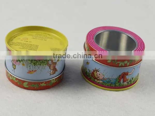 Hot Sale Round Biscuit Tin Box/ Metal Cookie Tin Can/ Chocolate Tin photo-2