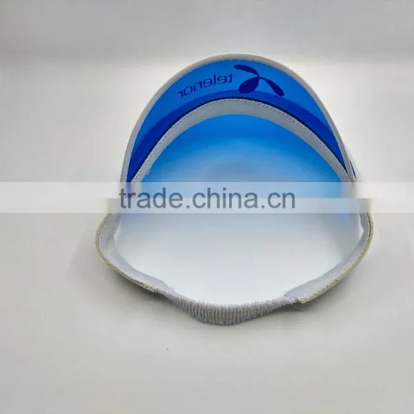 New Arrival Wholesale Plastic Long Brim Sun Visor Cap Transparent photo-4