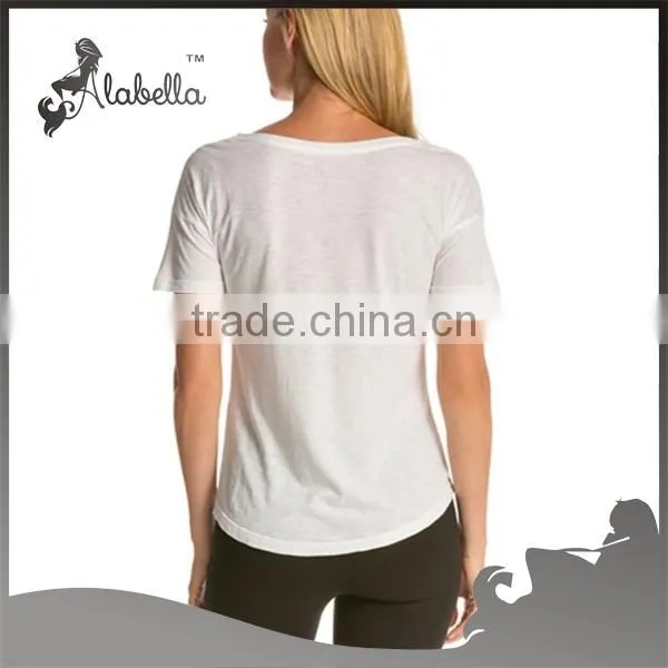 Wholesale100% Cotton Women High Quality T-shirt photo-2