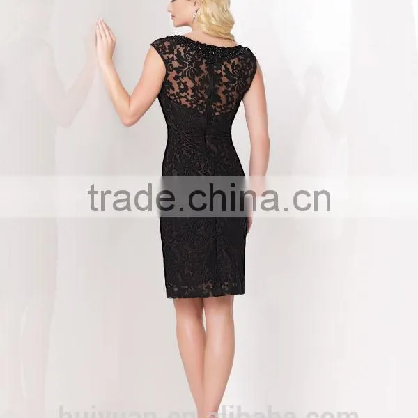 Charming off Shoulder Knee Lengrh Lace Dresses on Sale photo-3