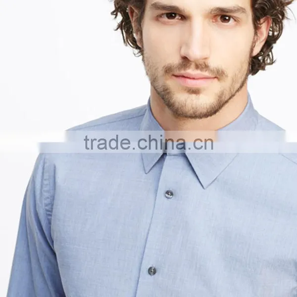 Wholesale Men's Business Custom-made Factory Price Linen Mens Shirts Long Sleeve photo-4