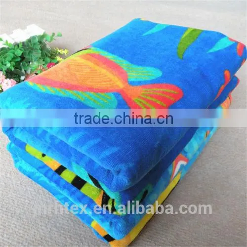 China Custom High End Photo Printed Velour Beach Towel photo-3