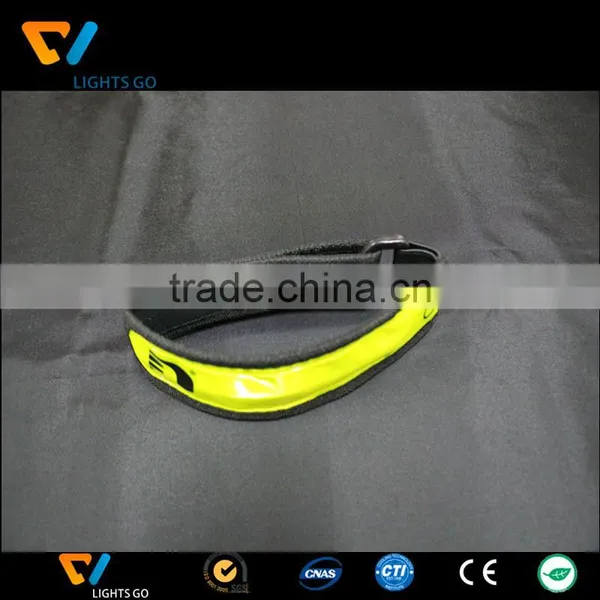 New Design Customized Glow in the Dark Reflective Running Wristbands With Printing Logo photo-2