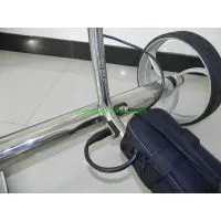 Wave Shaped Stainless Steel Golf Trolley With Lithium Battery Tubular Motors photo-3