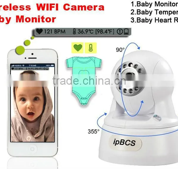 Heart Rate Temperature IP Camera Wireless Baby Monitor photo-4