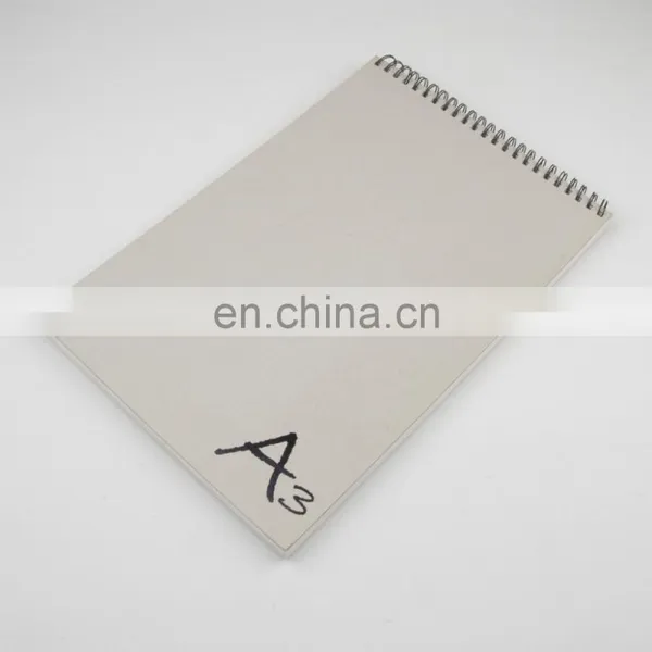 150gsm 60 Sheets Peforated Wire Bound Grey Hard Cover A3 Sketch Pad photo-3